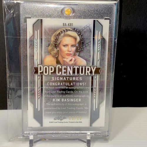 25枚 2021 Leaf Pop Century キム ベイシンガー Kim Basinger Cracked ice 直筆サインカード 25