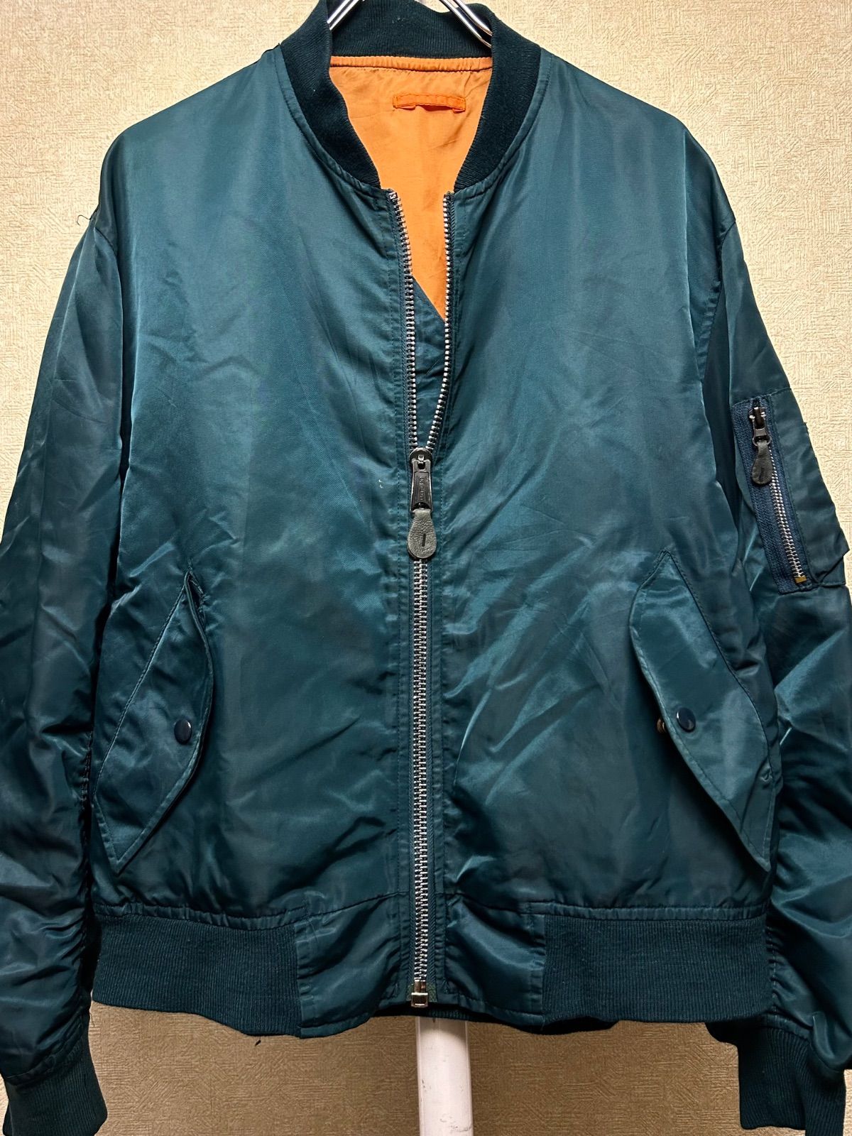 80年代 イングランド製STORE系COBLESジッパーMA-1ジャケットL