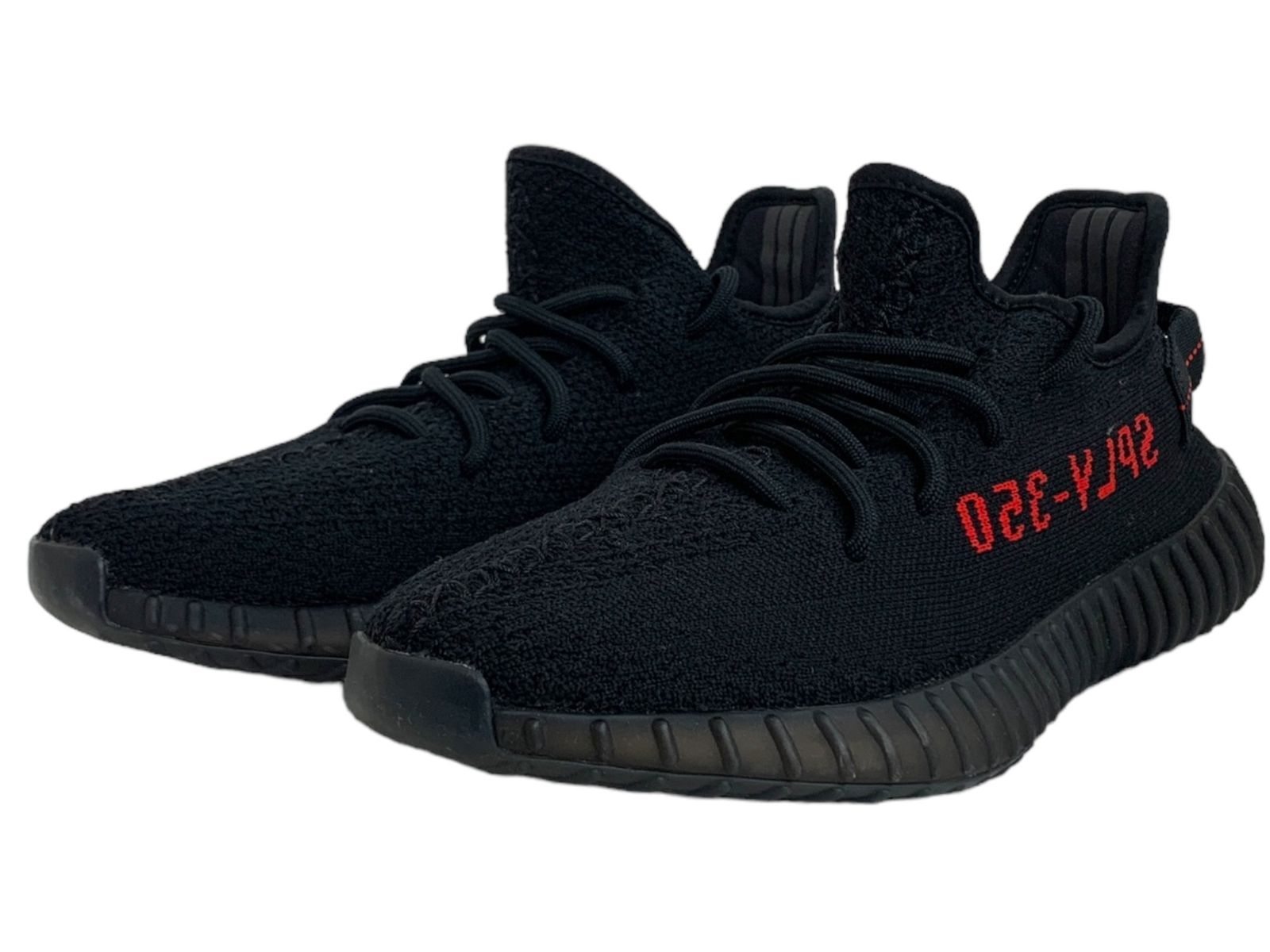 adidas (アディダス) YEEZY BOOST 350 V2 イージーブースト ローカットスニーカー タグ・箱付き 中国製 CP9652  US8.5 26.5cm ブラック レッド メンズ/004 - メルカリ