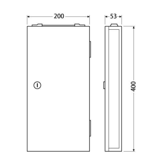 エースキーボックス 15本用 ホワイト KD-15WG 杉田エース キーボックス キーキャビネット 物件管理 キーステーション