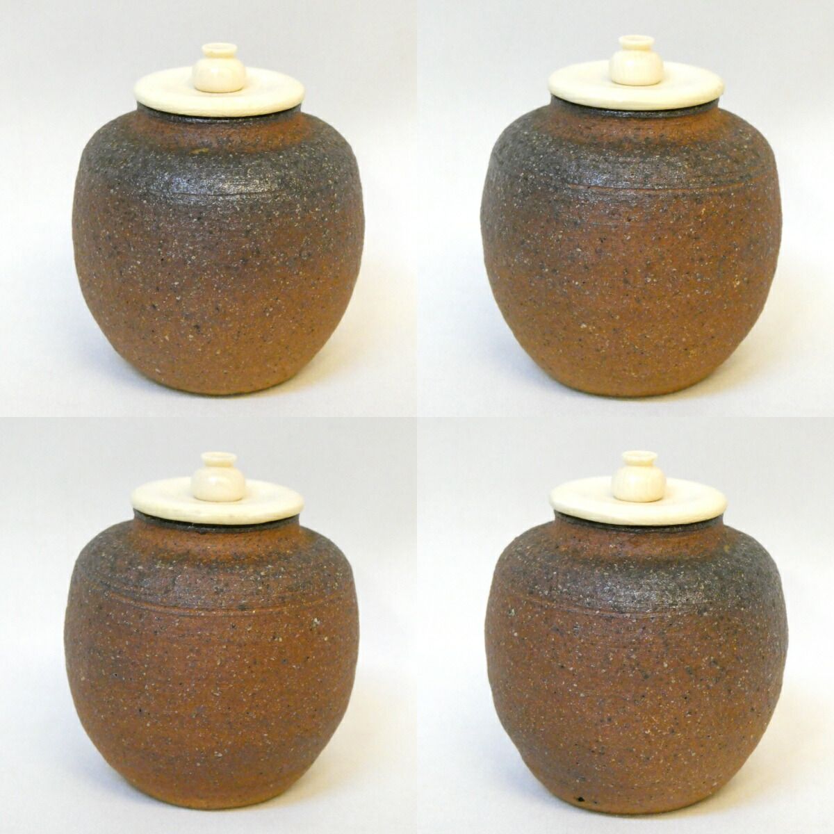 茶道具　信楽焼　茶入　四代・上田直方　作　仕履付　表千家　裏千家　【匿名配送】 茶道具信楽焼茶入四代・上田直方作仕履付表千家裏千家【匿名配送】