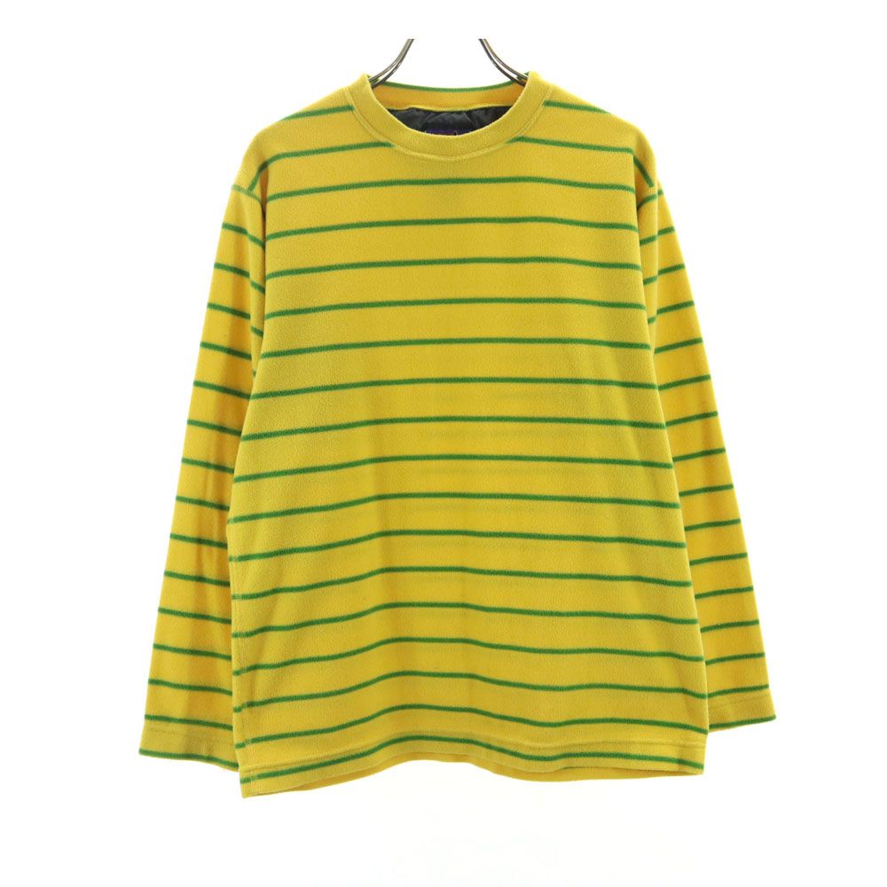 パタゴニア アウトドア USA製 ボーダー柄 長袖 フリース Tシャツ XS イエロー patagonia メンズ