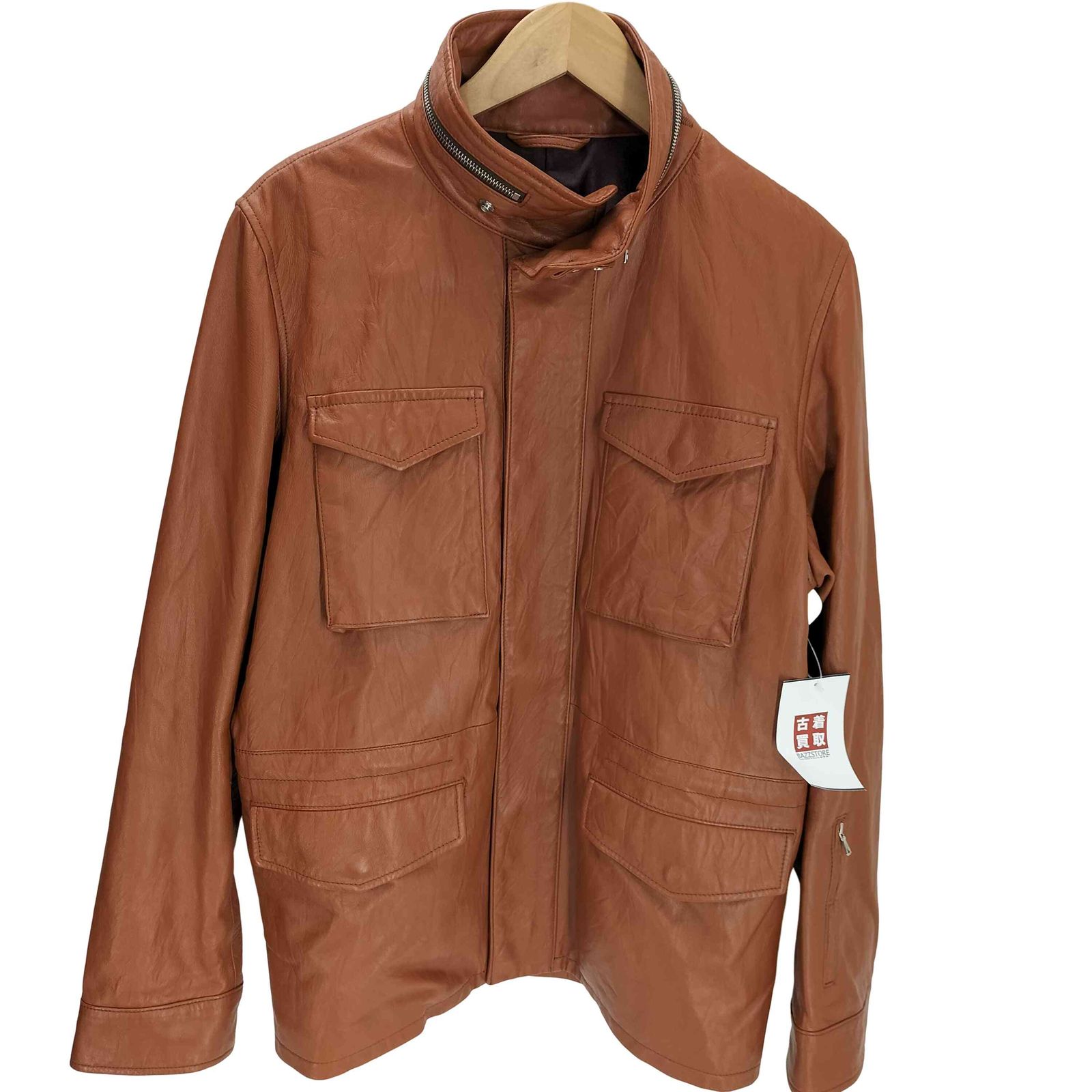 ソフネット SOPHNET. 12AW WASHED LEATHER FIELD BLOUSON ウォッシュド 
