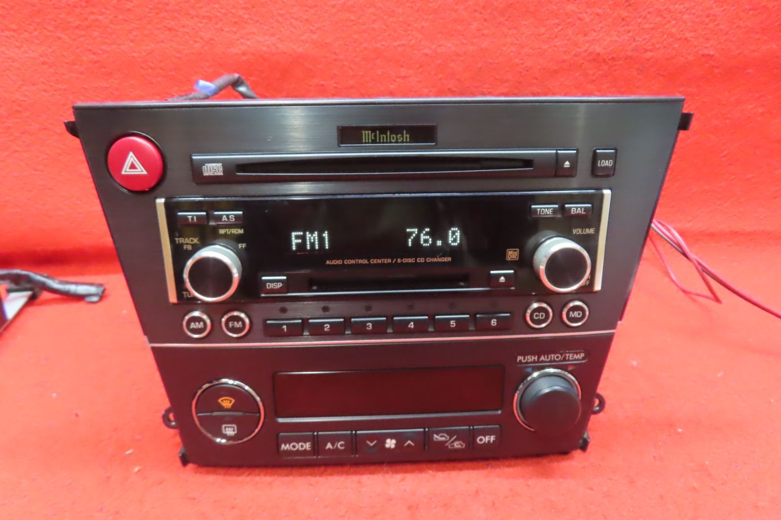 ＊CS2106＊ 付 スバル純正 レガシィ 前期 BL5 BP5 BP9 BPE マッキントッシュ PF-40621 EF-12081 CD MDデッキ オーディオ プレーヤー