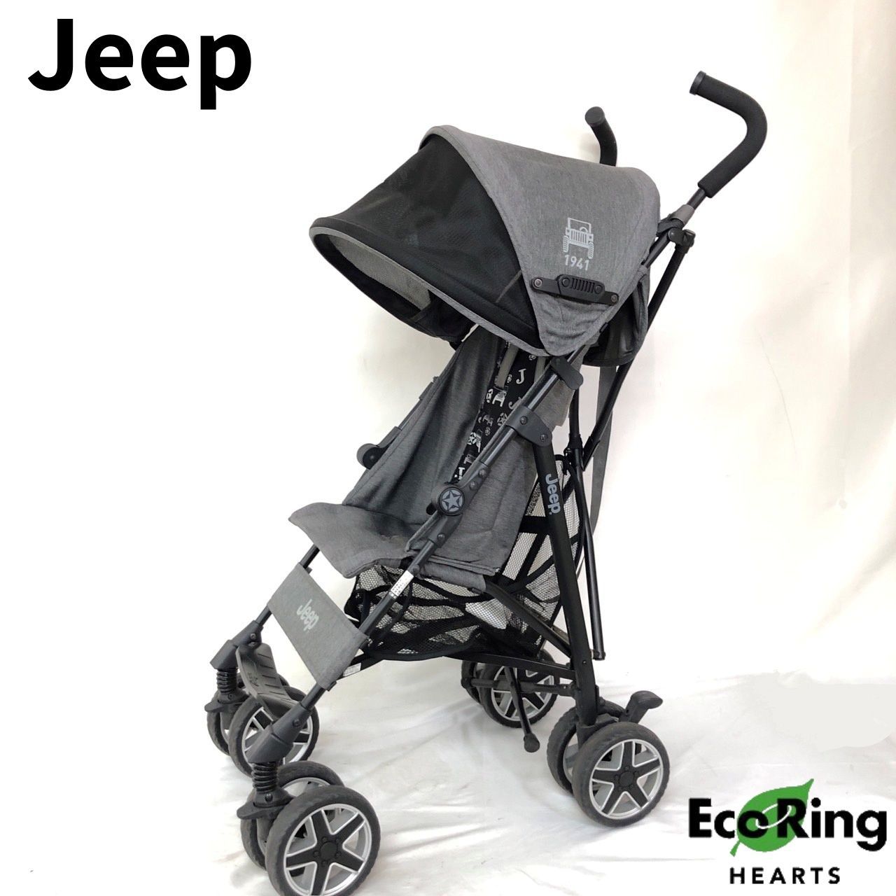 JeeP B型ベビーカー グレー JOBU-20001 Heather Grey MID6743