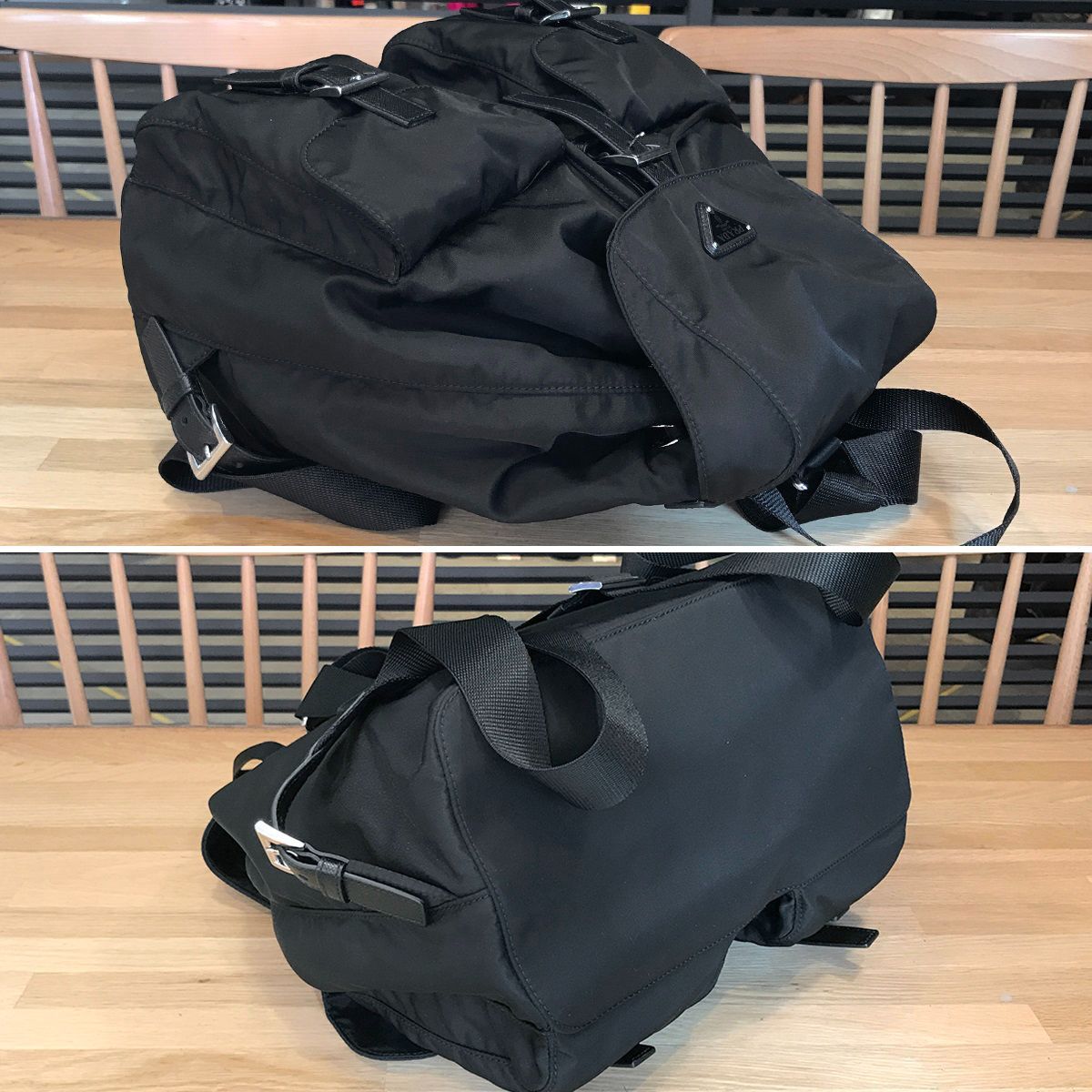 新品同様 プラダ 現行 リナイロン ミディアム バックパック リュック 