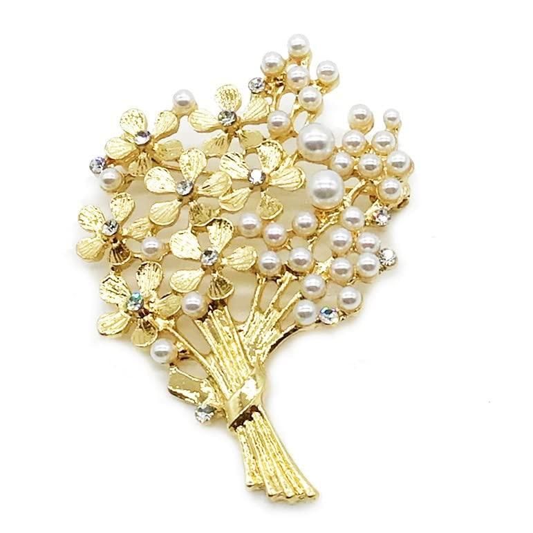 Carven 金色の花束ブローチ Carven 金色の花束ブローチ