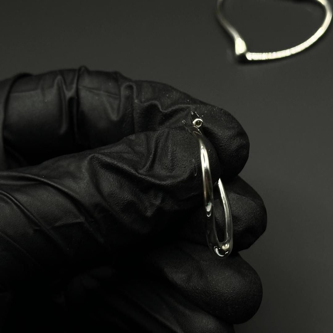 美品】Tiffany & Co オープンハート フープ ピアス SV925 - メルカリ