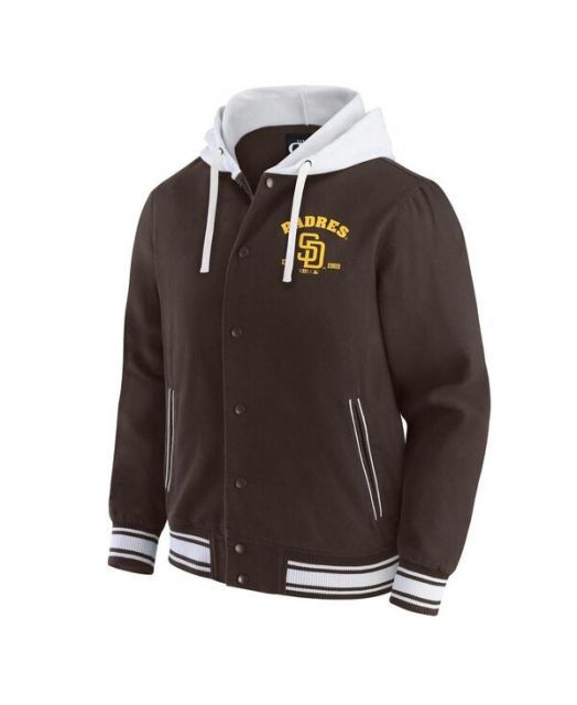 【送料無料】 ファナティクス レディース ジャケット・ブルゾン アウター Darius Rucker Collection by Men's Brown San Diego Padres Full-Snap Hooded Jacket Brown