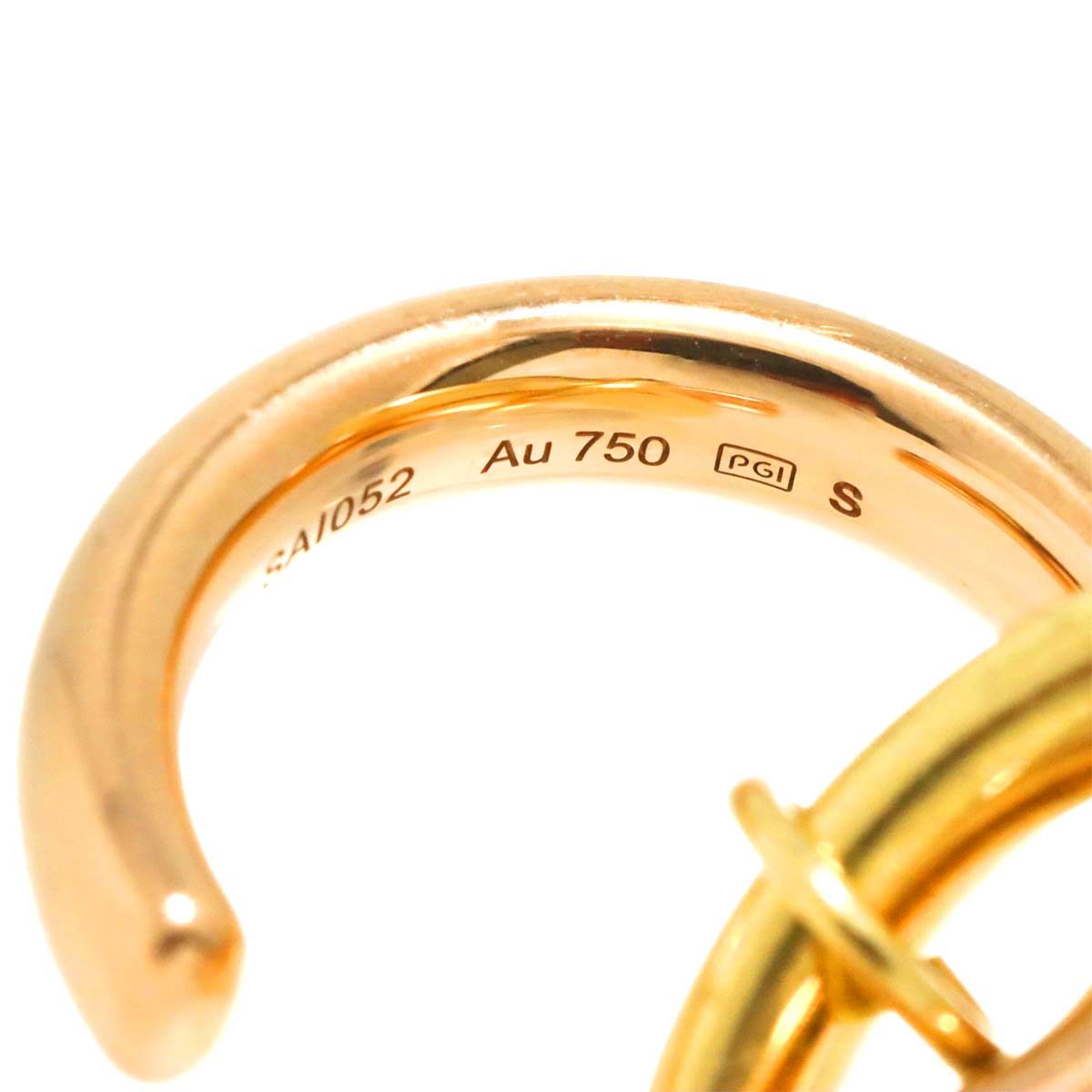 カルティエ Cartier サカイ トリニティ シングル S イヤリング K18 YG  