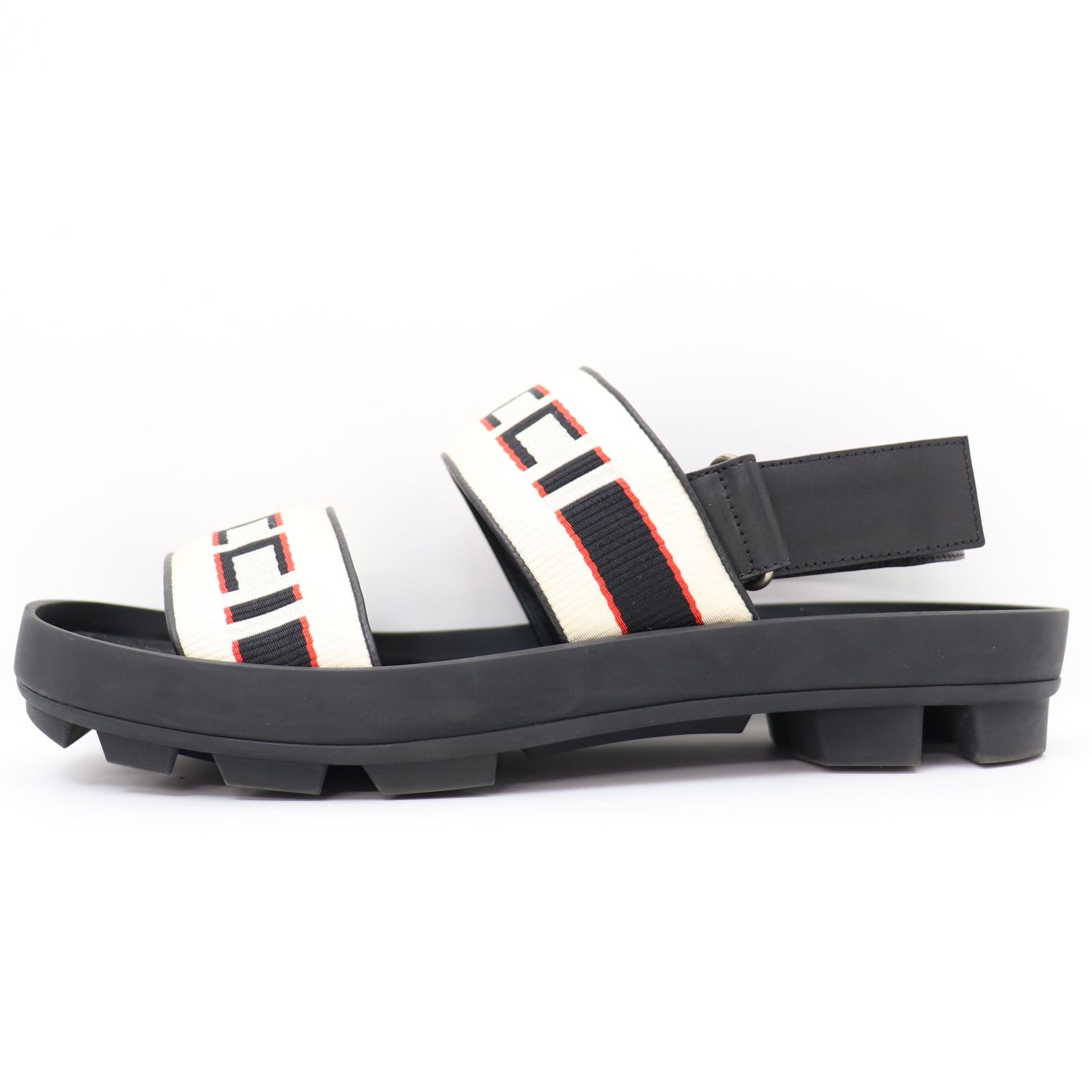 ITDH25G8720B GUCCI グッチ ストライプ ストラップ ロゴ サンダル  
