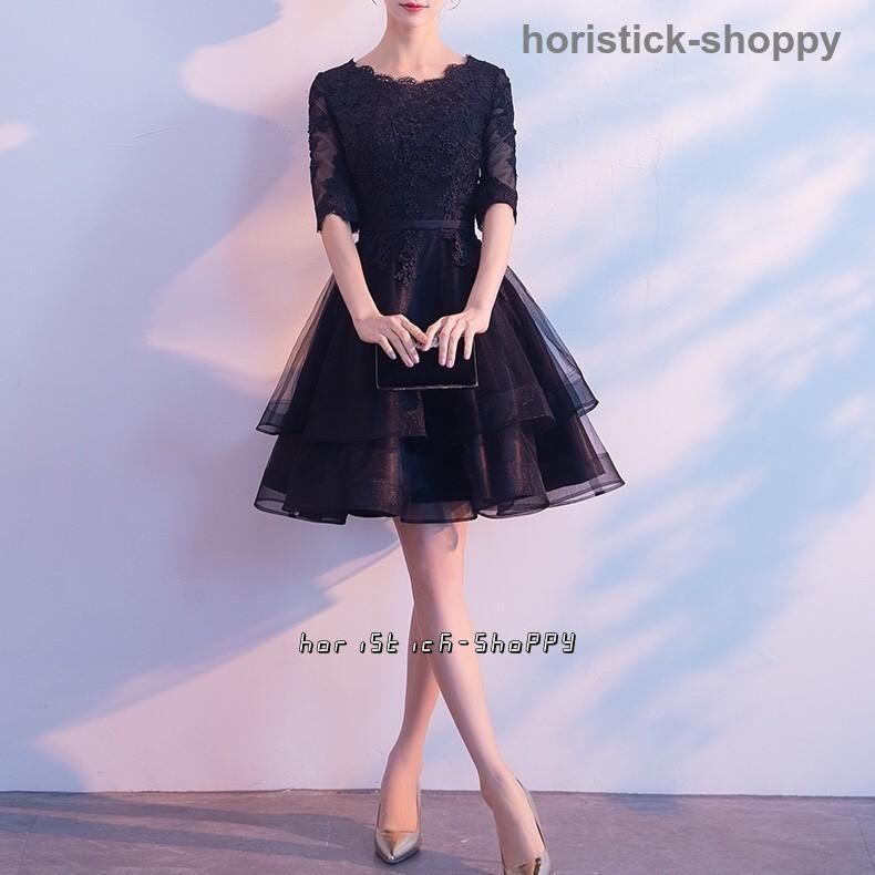 総スパンコールにパフスリーブのリボン付き イブニングドレス 楽天市場