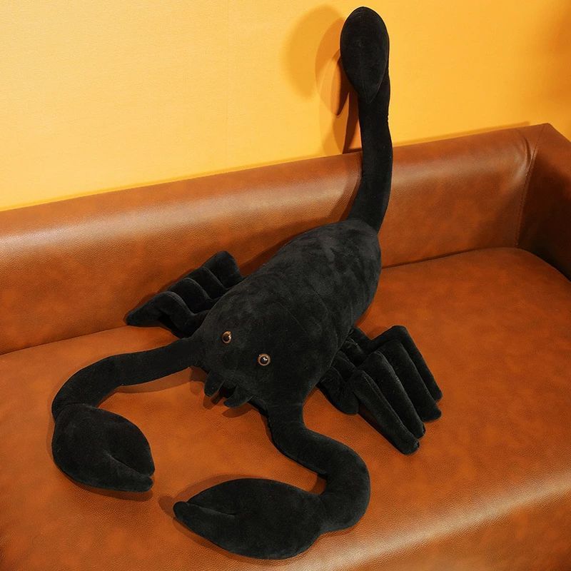 100cm ぬいぐるみ 長い 抱き枕 ロングクッション サソリ 蠍 クモ 大きいサイズ 添い寝 インテリア ハロウィン 飾り ブラック 黒 おもしろグ