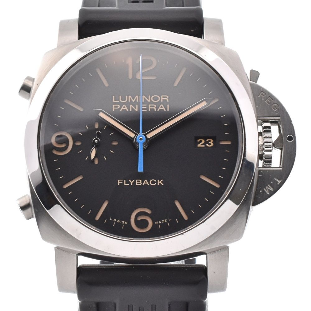 パネライ PANERAI PAM00524 ルミノール 1950  3デイズ クロノグラフ フライバッ 自動巻き メンズ美品箱・保証書付き R#130162