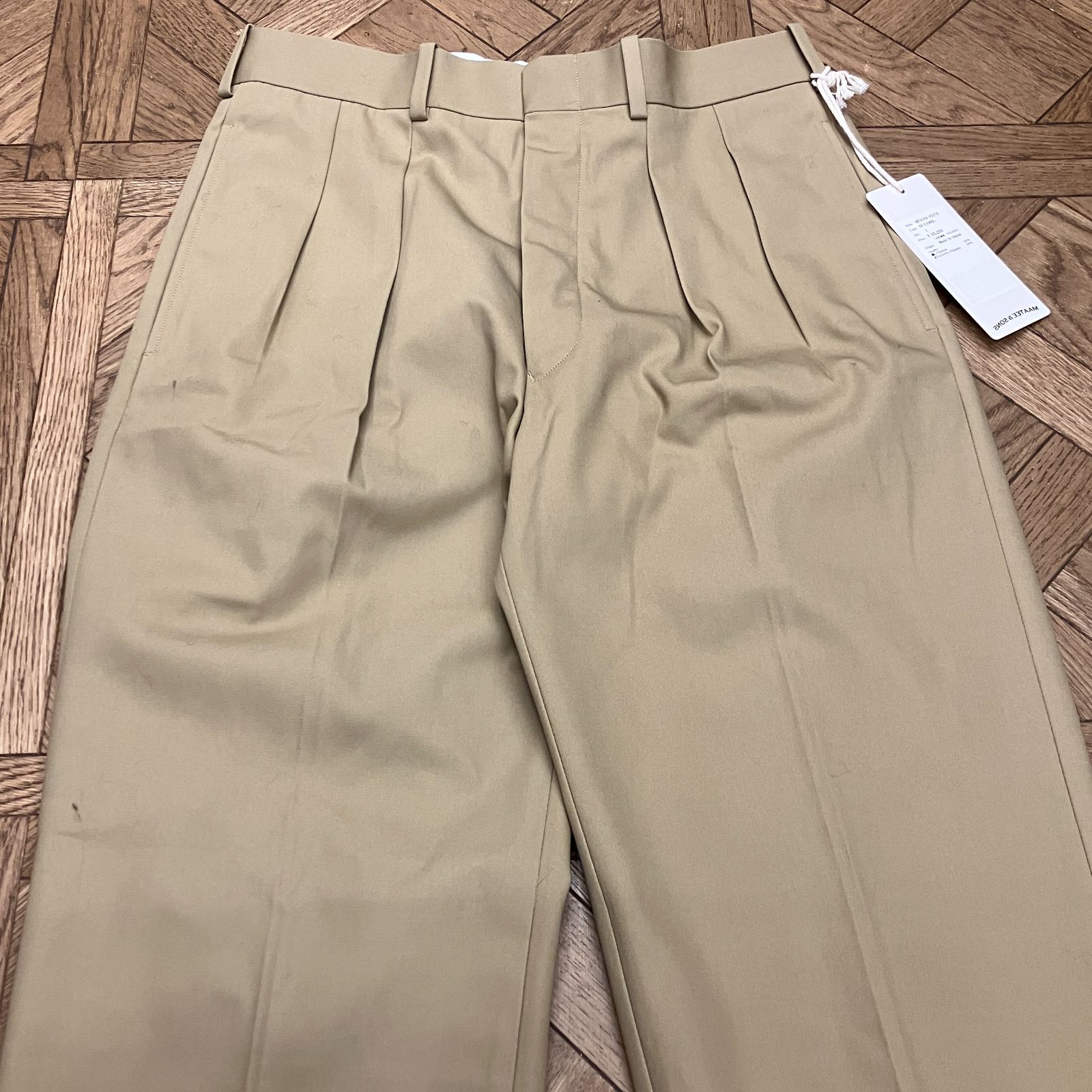 美品 23AW MAATEE＆SONS チノ トラウザー パンツ 328O▲ MAATEE&SONS＞ SMOOTH CHINO TROUSER/チノ トラウザーズ
