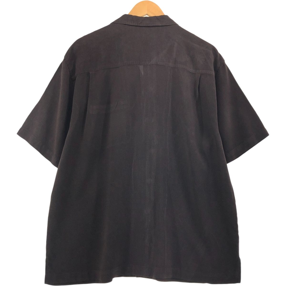 Tommy Bahama★トミーバハマ　新品未使用★本革　ウォーキング★日本27㎝ 古着 トミーバハマ Tommy Bahama 半袖 オープンカラー シルクシャツ