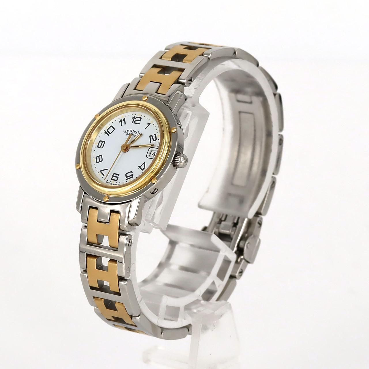 HERMES エルメス クリッパー コンビ CL4.220 SSxGP クォーツ エルメス クリッパー コンビ CL4.220 SSxGP クォーツ - メルカリ