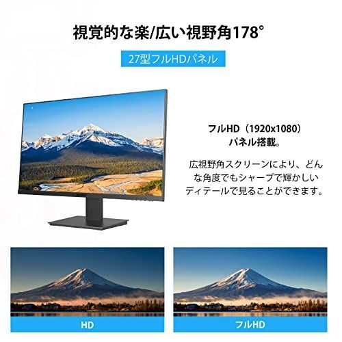 KOORUI モニター 27インチ ディスプレイ IPS非光沢 フルHD (7