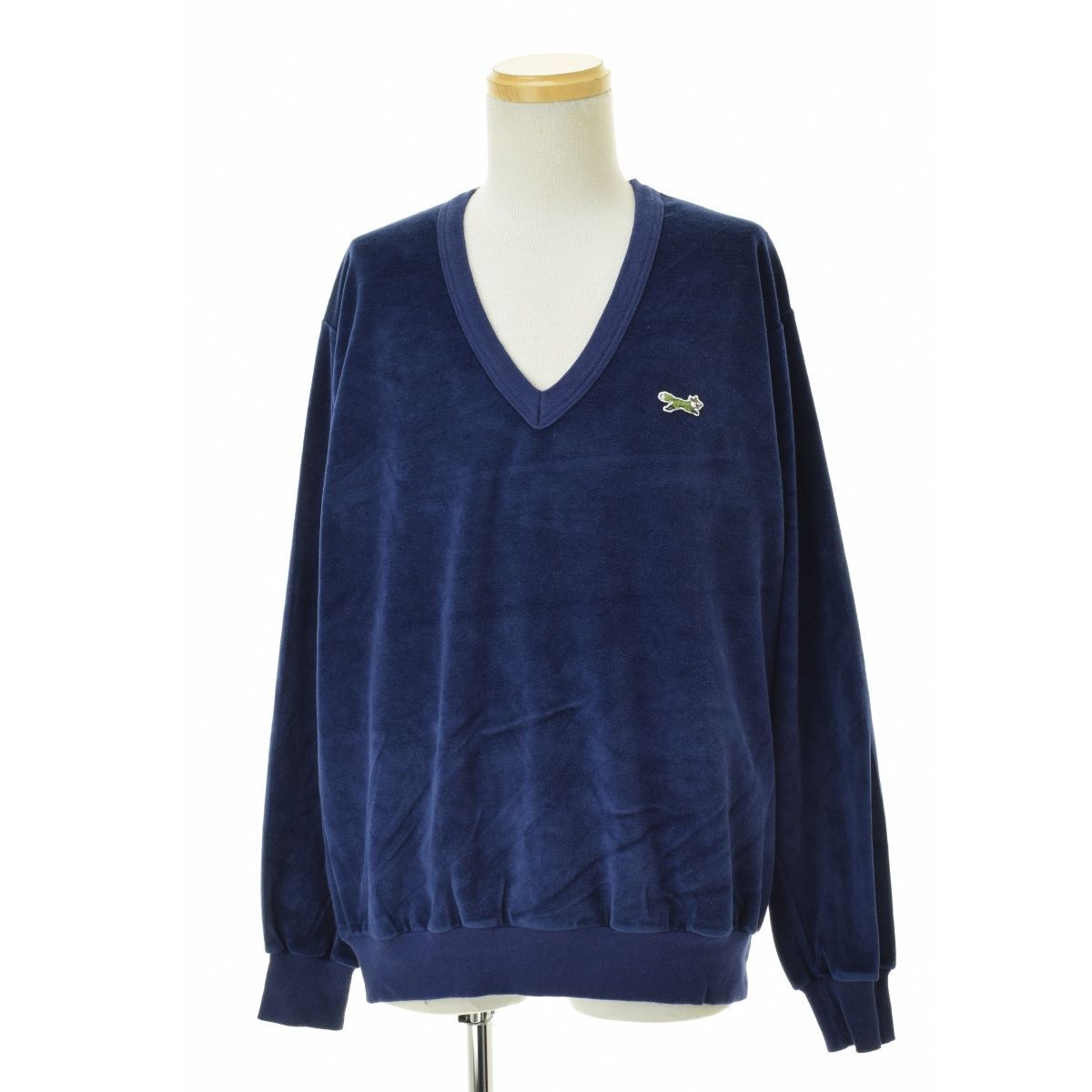 【JCPENNEY】80s FOX ベロアVネック長袖カットソー