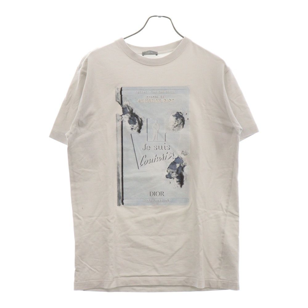 DIOR (ディオール) DANIEL ARSHAM ダニエル アーシャム プリント Tシャツ クルーネック コットン ホワイト  023J615D0554 - メルカリ