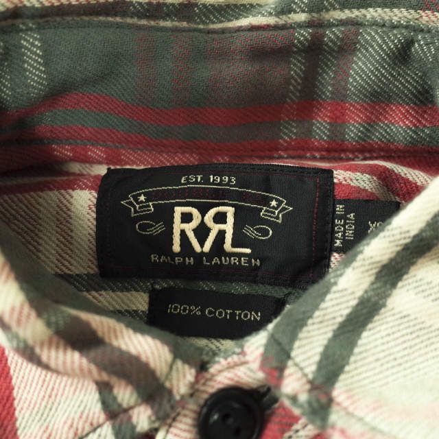 RRL L/S FLANNEL PLAID WORK SHIRTS - メルカリ