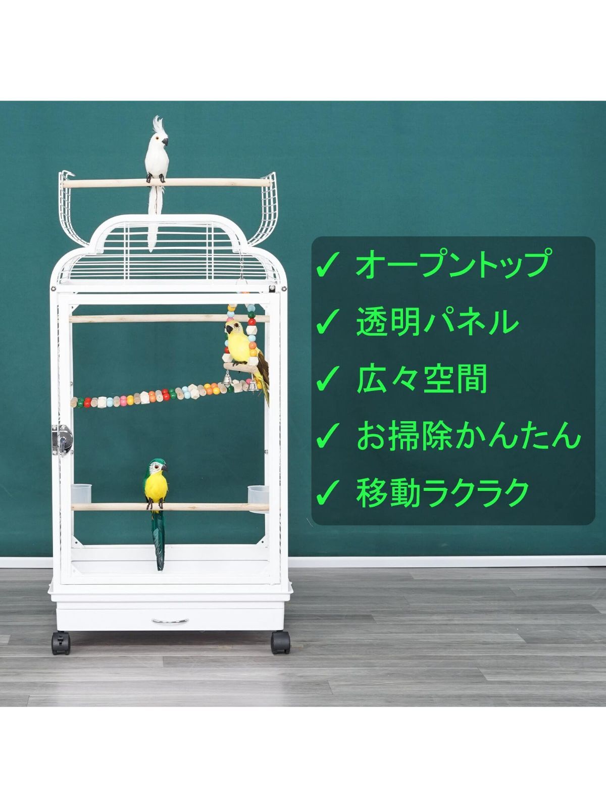 フクロモモンガ アクリルケージ クリアフロント 590high