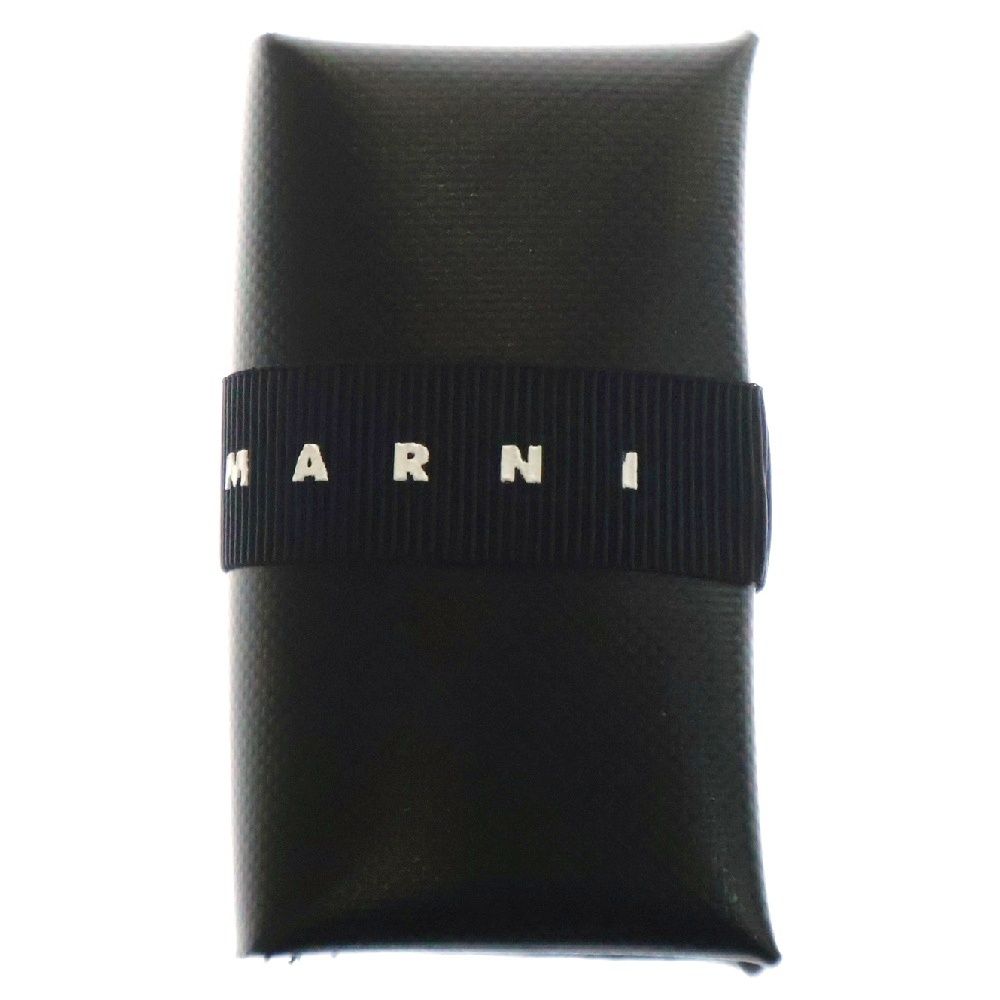 MARNI マルニ 24SS TRIFOLD PVC 三つ折りウォレット 財布 ブラック PFMI0007U10