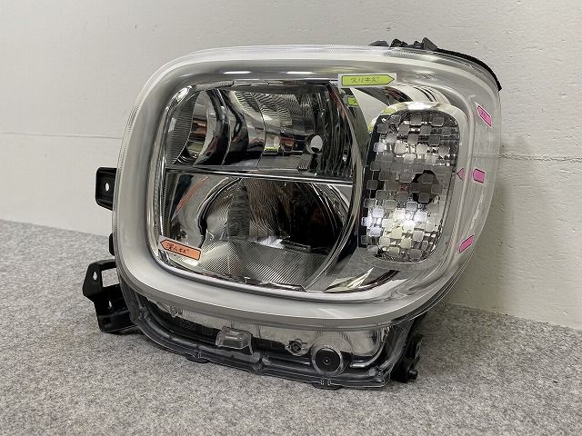 スペーシア MK53S 純正 左 ヘッドライト/ランプ レベライザーLED 刻印