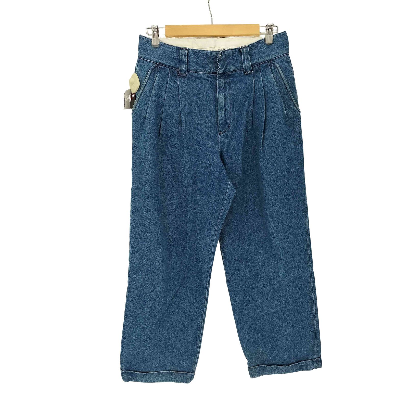 FARAH デニム スラックス トラウザー 3タック w32×L30 FARAH デニム スラックス トラウザー 3タック w32×L30