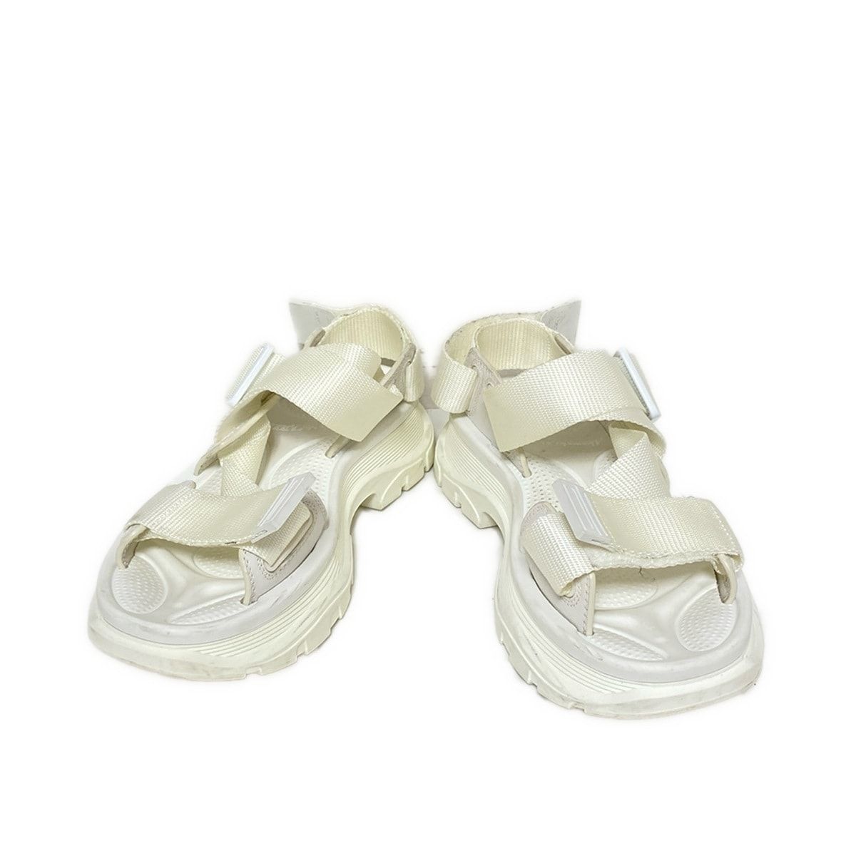 McQUEEN アレキサンダーマックイーン サンダル 35 D レディース - 白 レザー