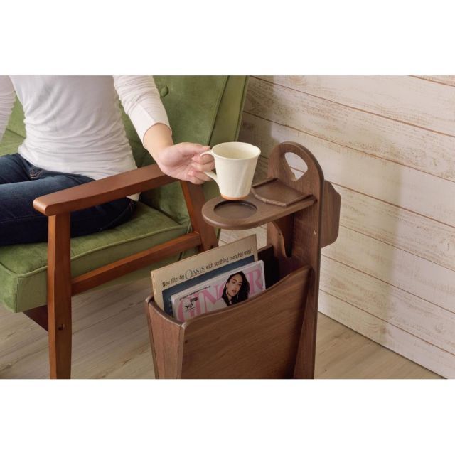 東谷 Azumaya トムテ サイドテーブル ウォルナット TAC-252WAL 新生活