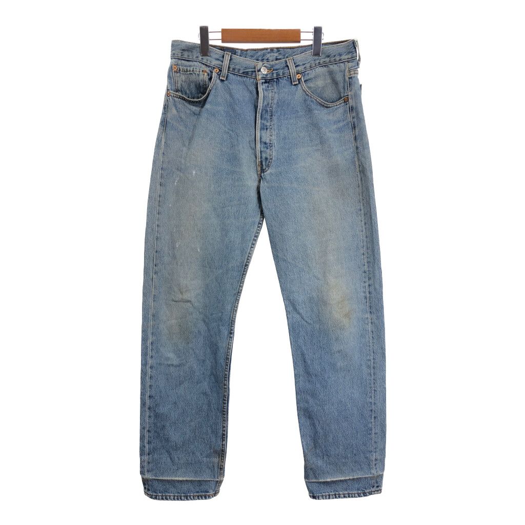 90年代 USA製 Levi's リーバイス 501 デニムパンツ ライトブルー (メンズ W36 L32) 中古 古着 R8156