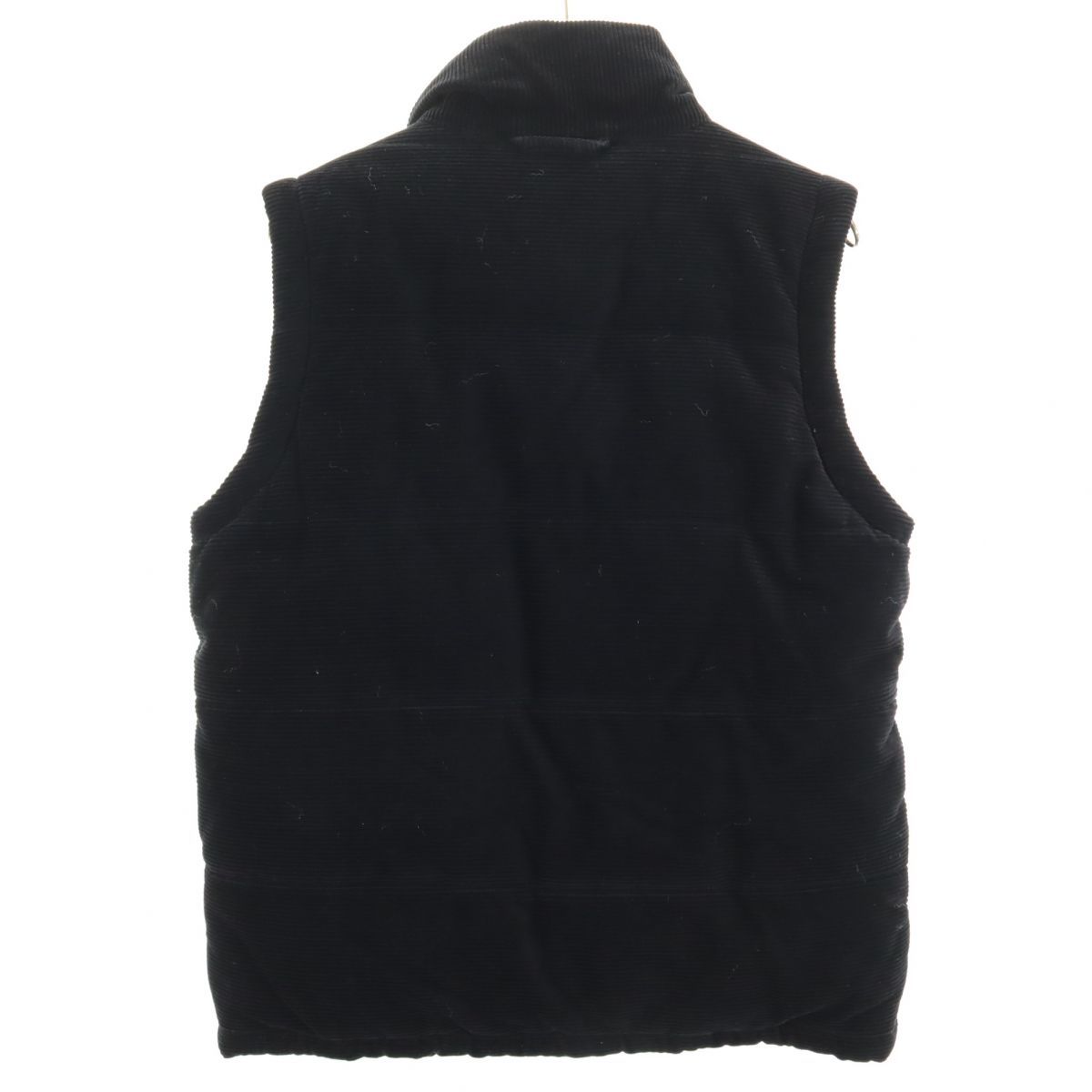 エムエイチアイバイマハリシ リバーシブル 中綿 ベスト M 黒×グレー系