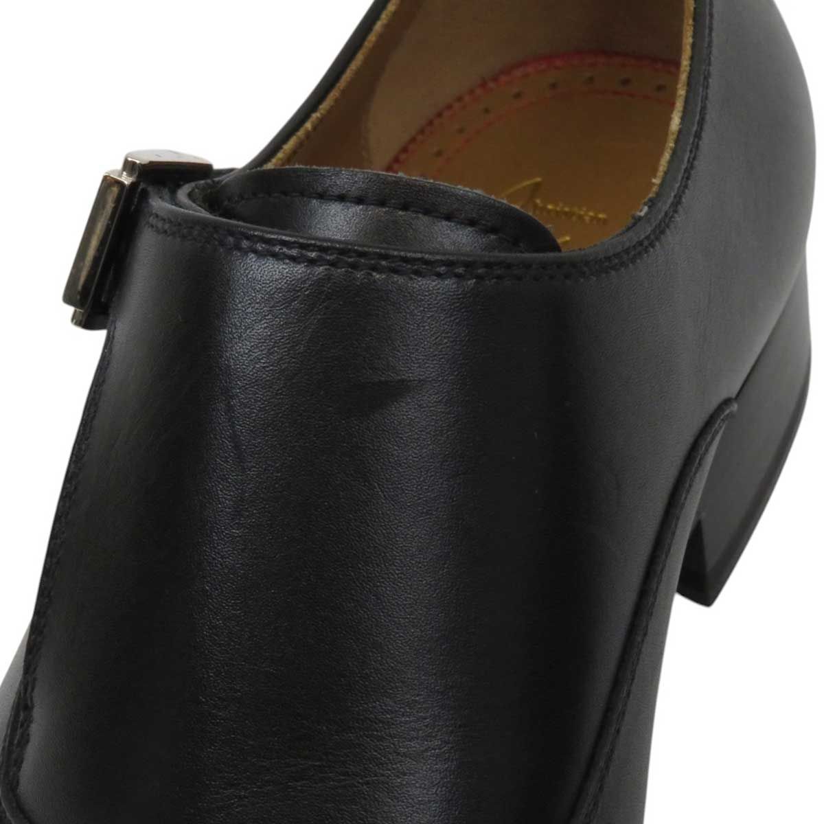 クリスチャンルブタン モンクストラップ レザー スタッズ シューズ メンズ ブラック Christian Louboutin アパレル 小物