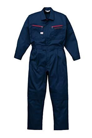 2営業日で発送 山田辰 つなぎ服 1-1280-NB-L 1着