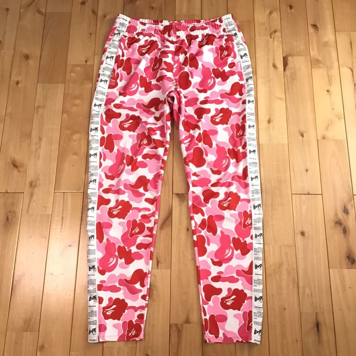 ☆2XL☆ ABC camo Pink BAPE STA TAPE JERSEY PANTS a bathing ape 