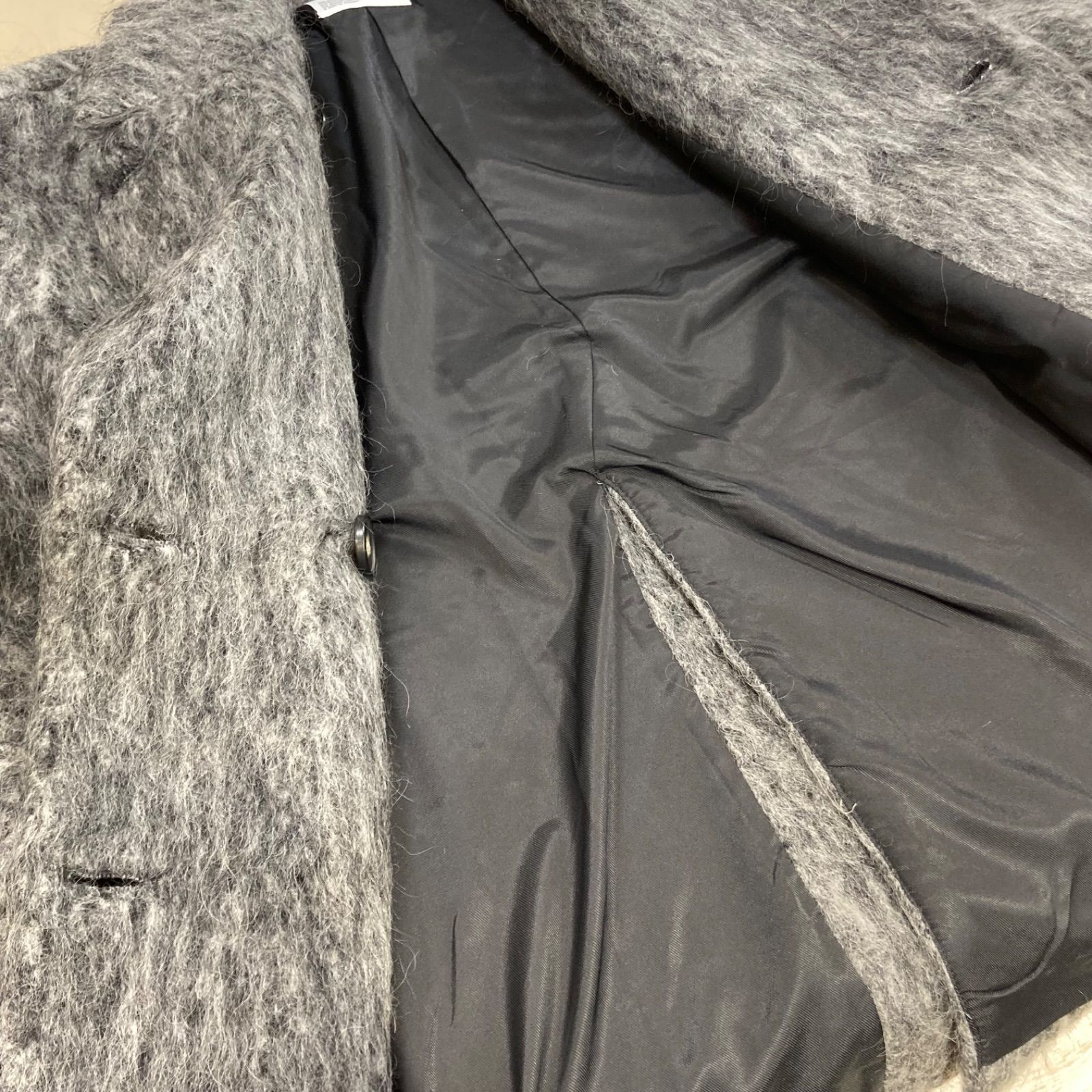 ANOGH アノフ WOOL SHAGGY JACKET COART BEIGE シャギーコート 立体感