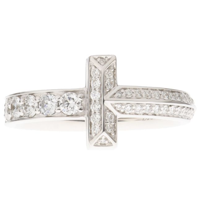 新品仕上げ済) ティファニー TIFFANY Tワン ナロー ダイヤ