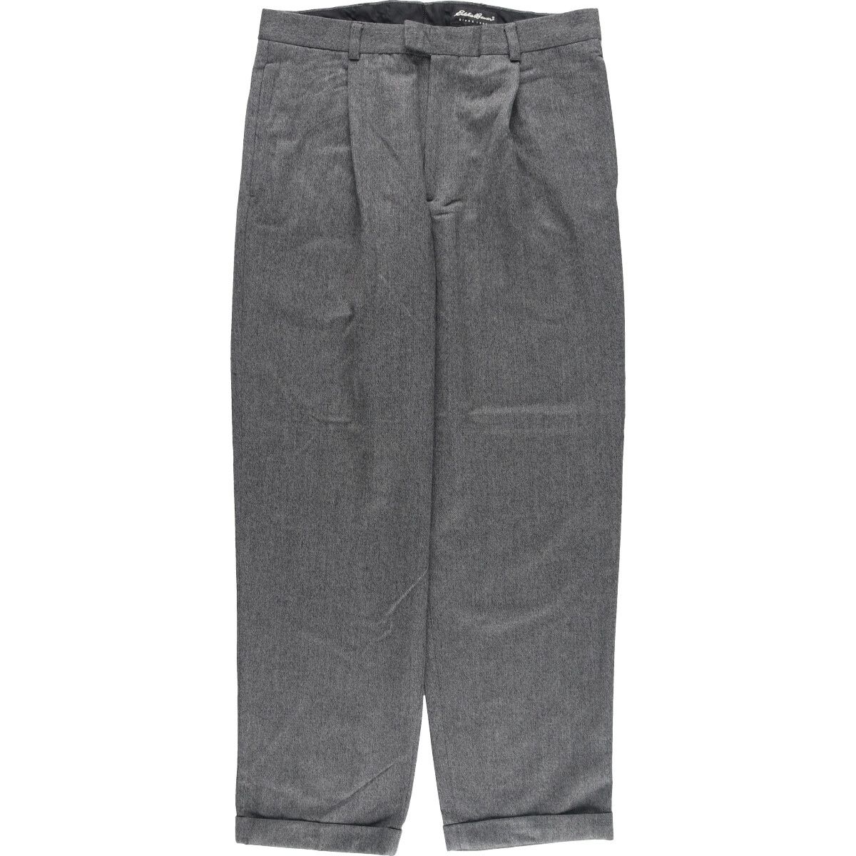古着 エディーバウアー Eddie Bauer ヘリンボーン ワンタック