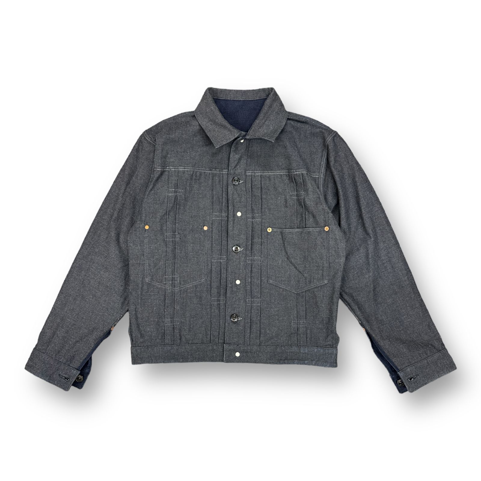 定価63800円 NICENESS ''HANSEN'' ヤクデニムRVブルゾン リバーシブル