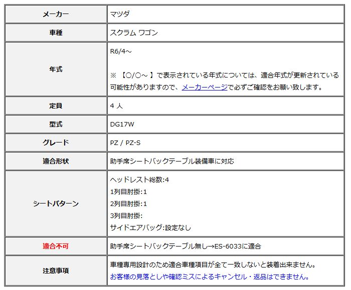 Clazzio クラッツィオ シートカバー DIA ダイヤ スクラム ワゴン DG17W R6|4～ ES-6080