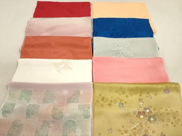 平和屋着物 和装小物 帯揚げ10枚セット 正絹 DAAX2079xg