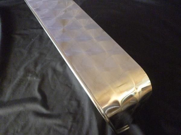 ウロコバイザー付ナンバープレート枠大型車用 ステンレス