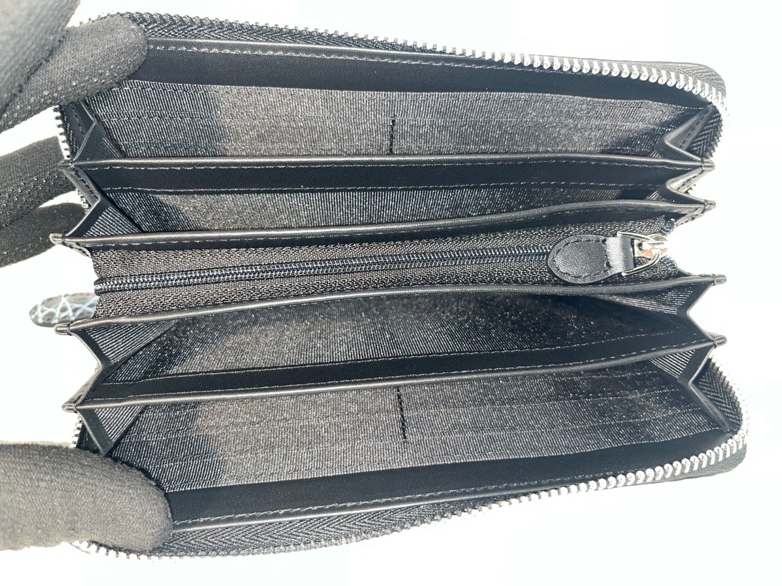新品未使用品　クロコ　ワニ革　本革　長財布　エキゾチック　ラウンドファスナー GUODI】 長財布 ラウンドファスナー 型 クロコダイル 本革 2
