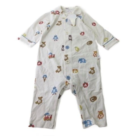 ジェラートピケ ベイビー&キッズ gelato pique Baby＆Kids タグ付き ベビー服 ロンパース つなぎ 70 総柄
