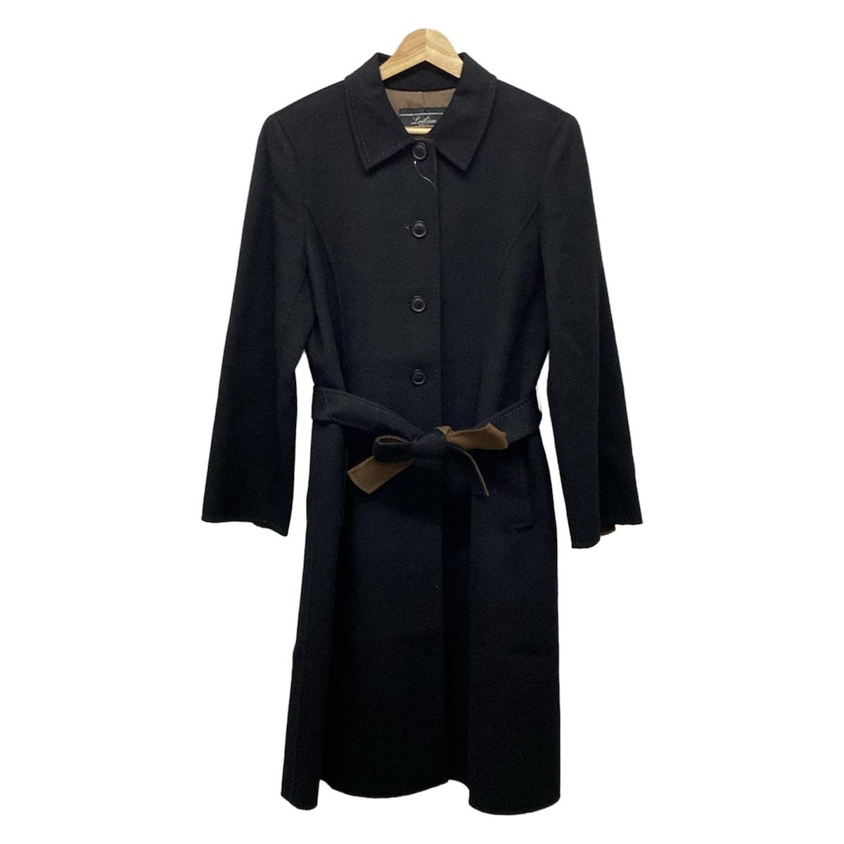 Leilian レリアン コート サイズ9 M レディース - 黒 長袖|冬|秋