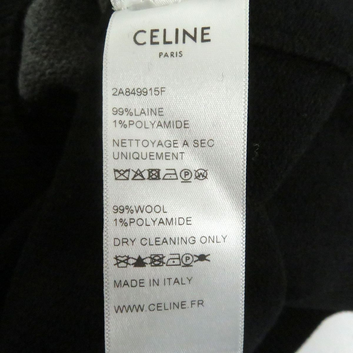 未使用品□定価￥165,000 CELINE/セリーヌ 2A849915F アーガイル柄 V