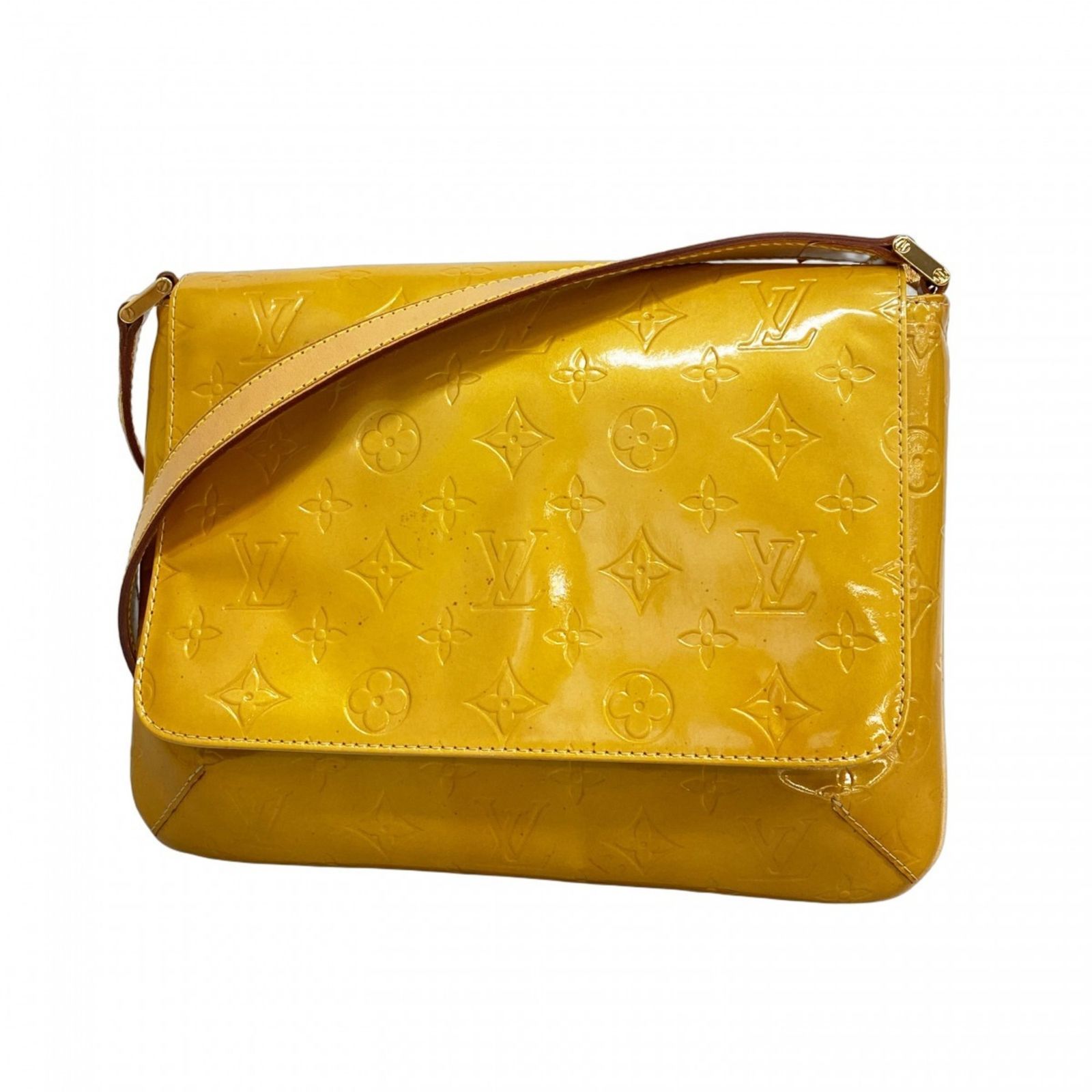 ルイ ヴィトン Louis Vuitton ルイ ヴィトン ショルダーバッグ ヴェルニ トンプソンストリート M91008 ベージュレディース
