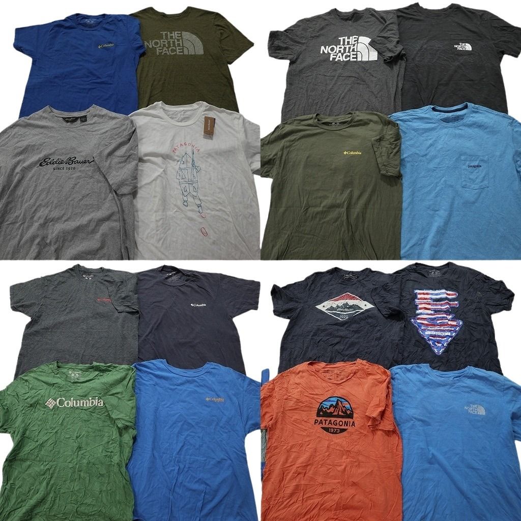 最新情報 古着卸 まとめ売り アウトドアブランドMIX 半袖Tシャツ 16枚 半袖Tシャツ