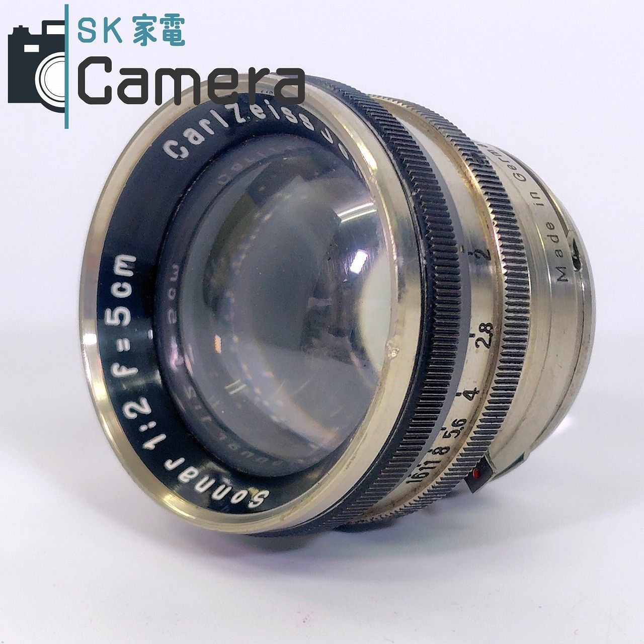 Carl Zeiss Jena Sonnar 5cm F2 ブラック ニッケル コンタックス ゾナー
